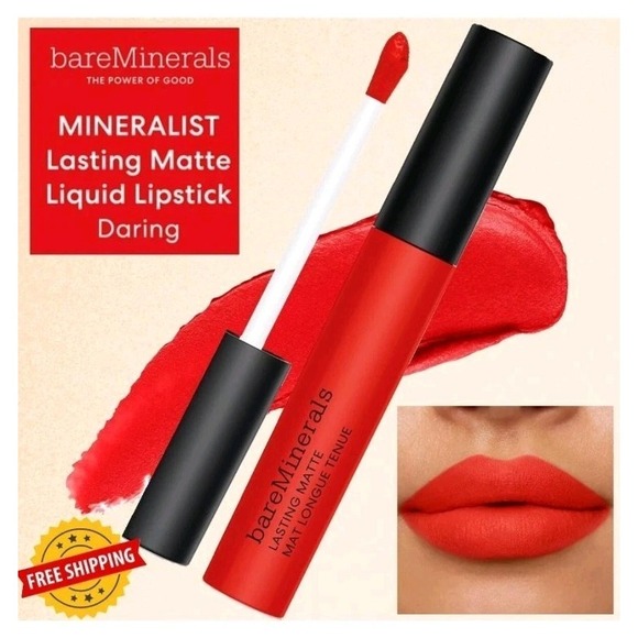 BARE MINERALS Other - Bare Minerals Mineralist Lasting Matte Liquid Lipstick~Daring‎ Red 3.5ml NIB $23